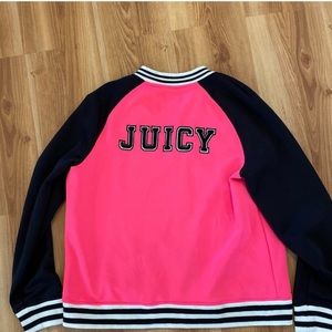Juicy Couture Hot Pink /Black Track Jacket Sz XL